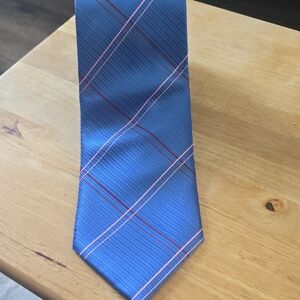 Classic Blue and Pink Striped Men's Tie